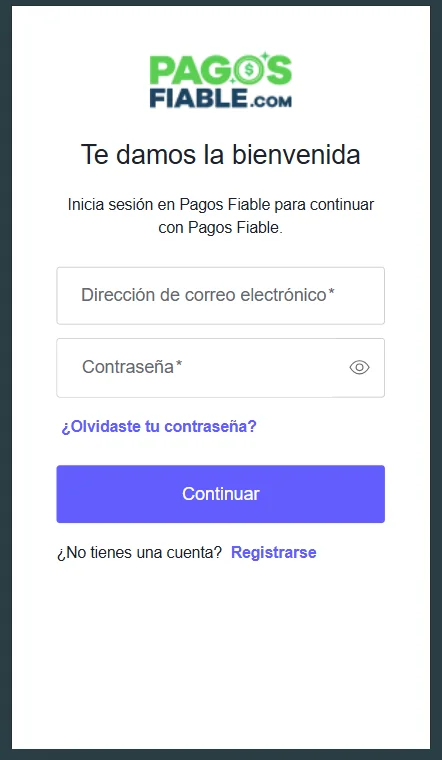 Registro Pagos Fiable